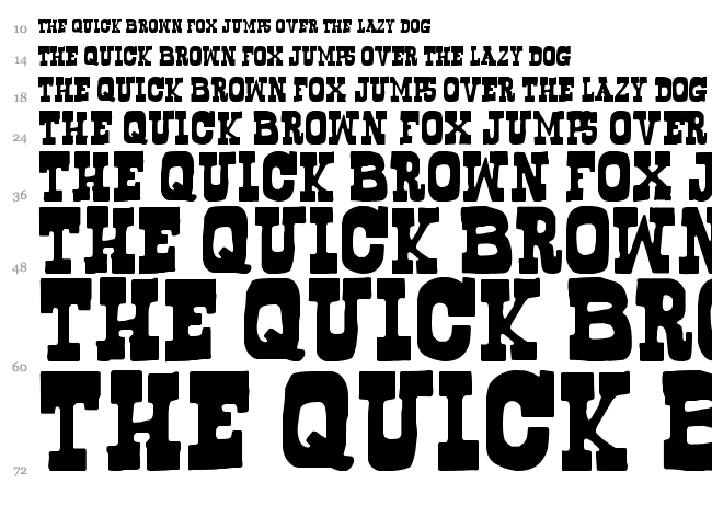 Bogusflow font waterfall