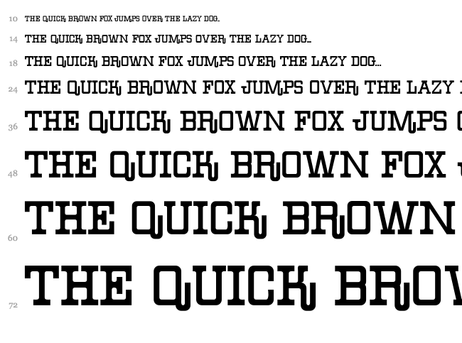 Boiled Denim font waterfall