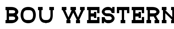 Bou Western font