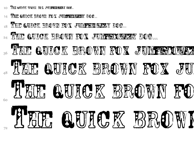 Casino Queen font waterfall