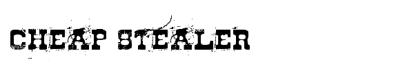 Cheap Stealer font