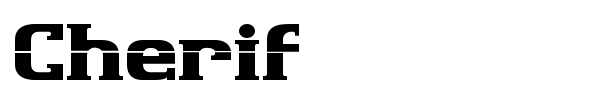 Cherif font