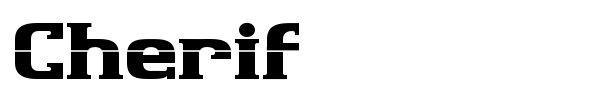 Cherif font preview