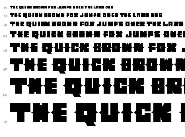 Cherito font waterfall