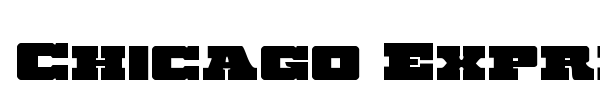 Chicago Express font preview