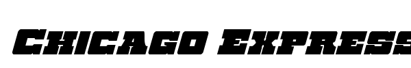 Chicago Express font preview