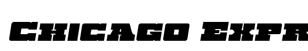 Chicago Express font preview