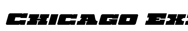 Chicago Express font preview