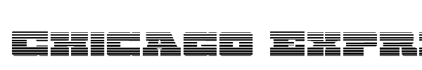 Chicago Express font preview