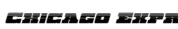 Chicago Express font preview