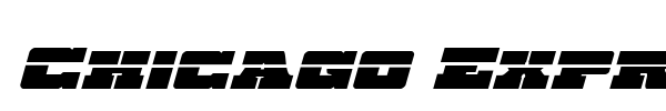 Chicago Express font preview