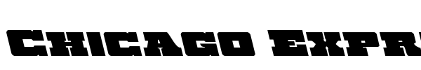 Chicago Express font preview
