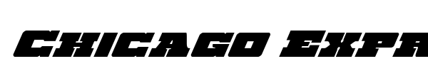 Chicago Express font preview