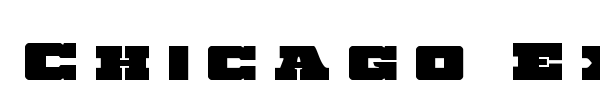 Chicago Express font preview