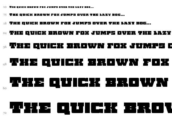 Chicago Express font waterfall