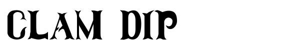 Clam Dip font