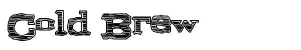 Cold Brew font