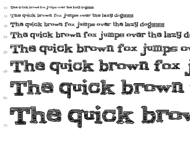 Cold Brew font waterfall