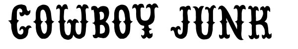 Cowboy Junk font