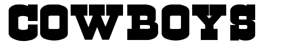 Cowboys font