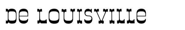 De Louisville font preview