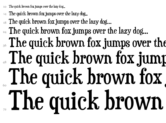 Duality font waterfall