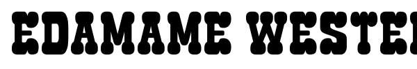 Edamame Western font