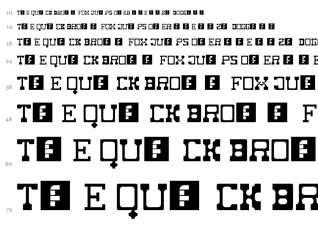 Fat Cowboy font waterfall