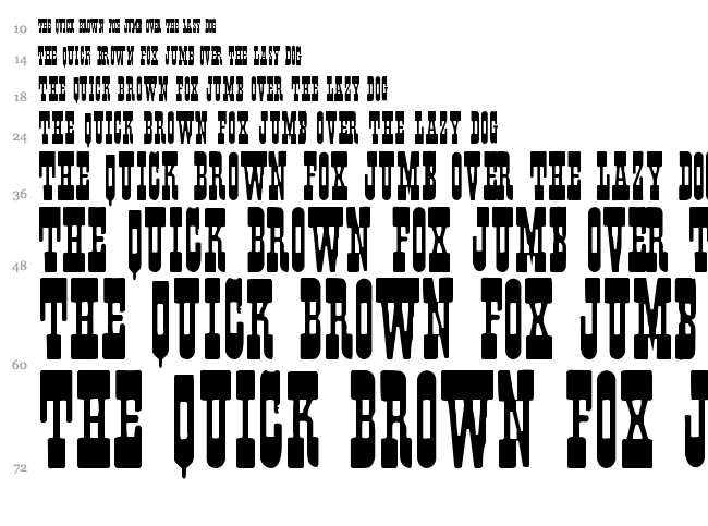 Fisticuffs font waterfall