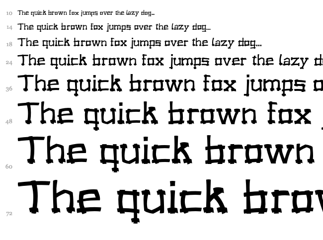 Forrobodo font waterfall