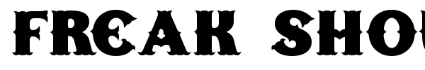 Freak Show font