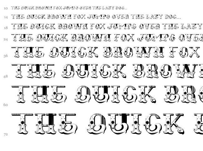 Fugitiva font waterfall