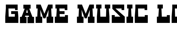 Game Music Love font