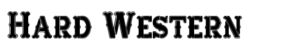 Hard Western font