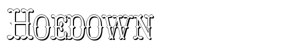 Hoedown font preview