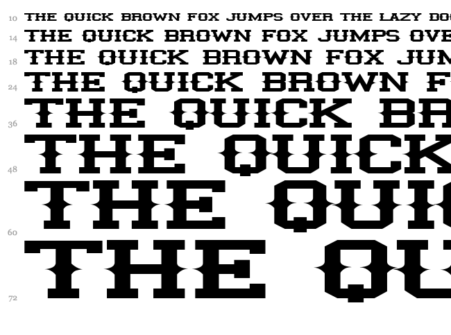 Illini Spike font waterfall