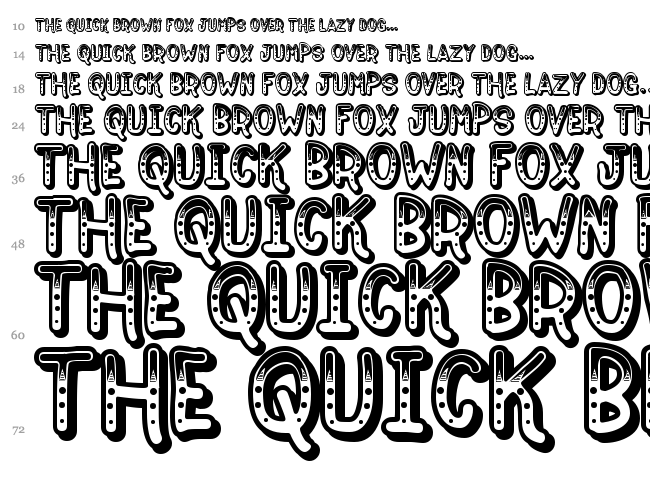 Jokewood font waterfall
