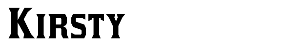 Kirsty font