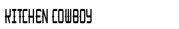 Kitchen Cowboy font