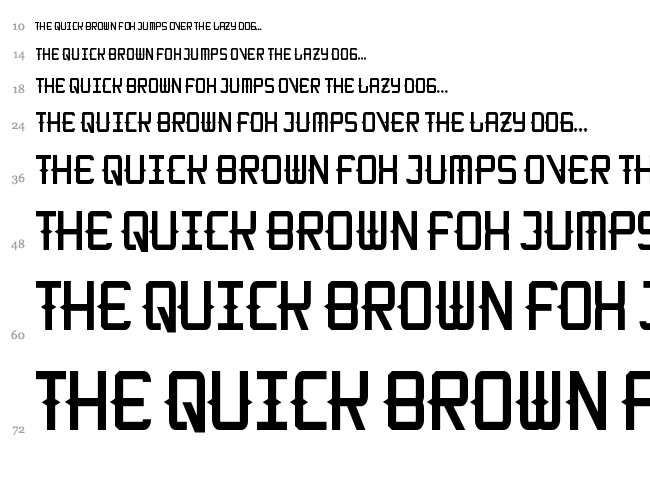 Kitchen Cowboy font waterfall