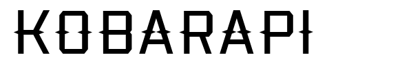 Kobarapi font