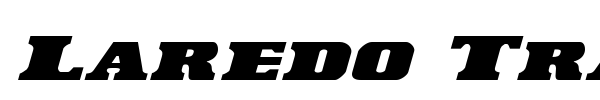 Laredo Trail font preview