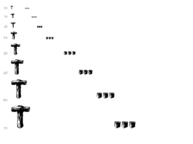 Logger font waterfall