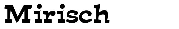 Mirisch font