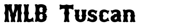 MLB Tuscan font
