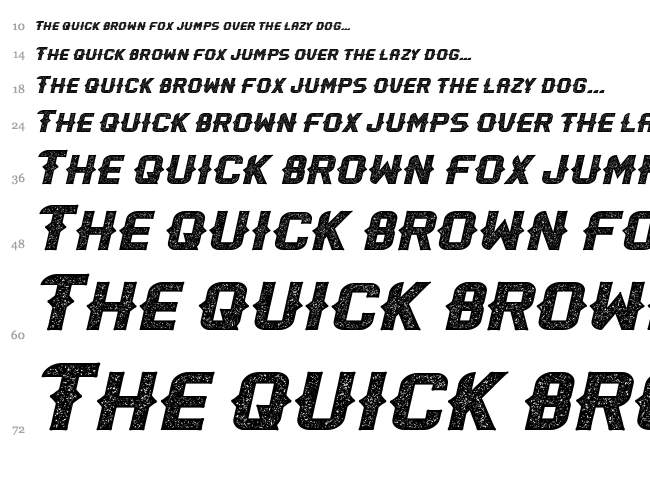Olivia Spurs font waterfall