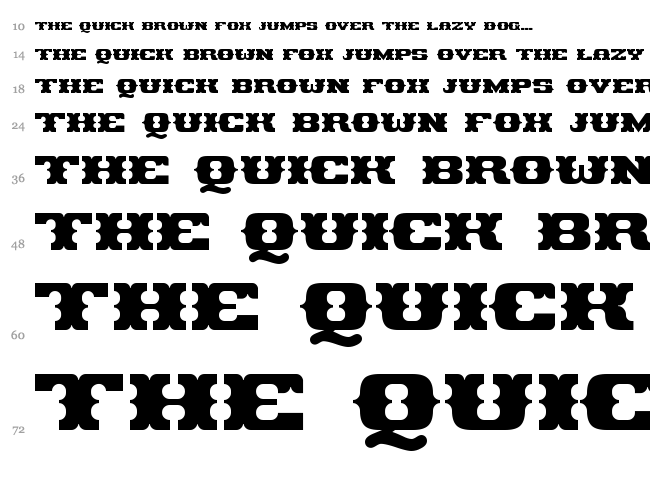 Pirates Gold font waterfall