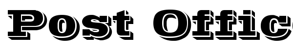 Post Office font