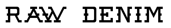 Raw Denim Audacity font