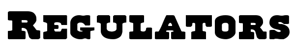 Regulators font preview